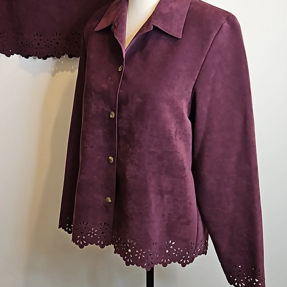 BICE BY Sag Harbor 2pc Blazer Jacket & Skirt Matching Suit Set Size 10 #W-602